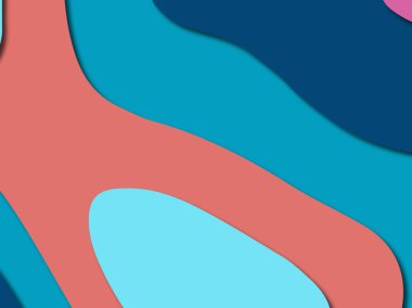 3D soyut kağıt sanat stil, tasarım düzen iş presenta için