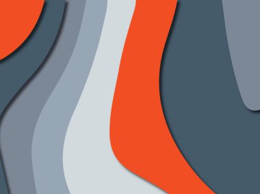 3D soyut kağıt sanat stil, tasarım düzen iş presenta için