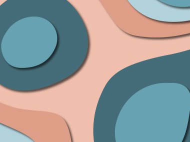 3D soyut kağıt sanat stil, tasarım düzen iş presenta için