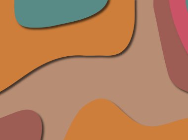 3D soyut kağıt sanat stil, tasarım düzen iş presenta için