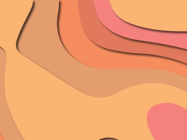 3D soyut kağıt sanat stil, tasarım düzen iş presenta için