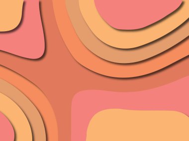 3D soyut kağıt sanat stil, tasarım düzen iş presenta için