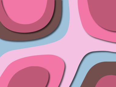 3D soyut kağıt sanat stil, tasarım düzen iş presenta için