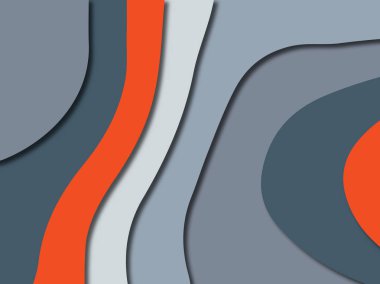 3D soyut kağıt sanat stil, tasarım düzen iş presenta için