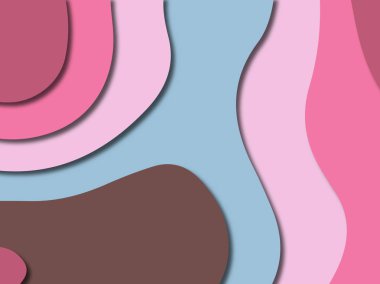 3D soyut kağıt sanat stil, tasarım düzen iş presenta için