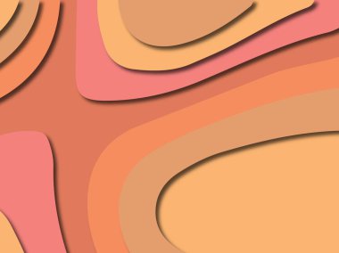 3D soyut kağıt sanat stil, tasarım düzen iş presenta için