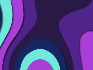 3D soyut kağıt sanat stil, tasarım düzen iş presenta için