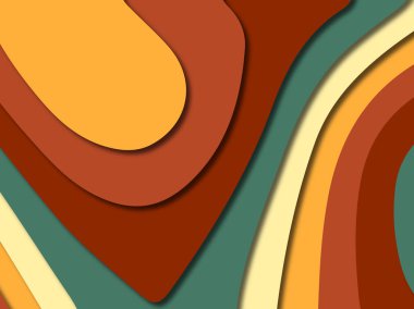 3D soyut kağıt sanat stil, tasarım düzen iş presenta için