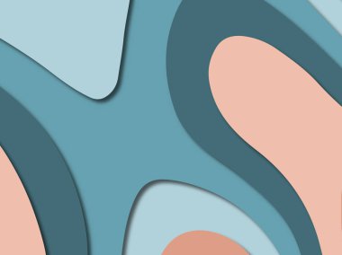 3D soyut kağıt sanat stil, tasarım düzen iş presenta için