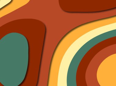 3D soyut kağıt sanat stil, tasarım düzen iş presenta için