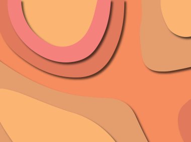 3D soyut kağıt sanat stil, tasarım düzen iş presenta için