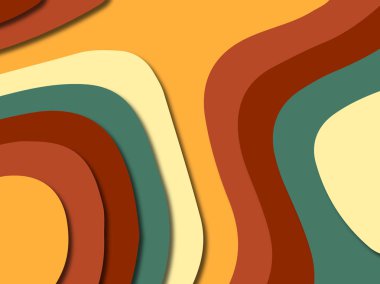 3D soyut kağıt sanat stil, tasarım düzen iş presenta için