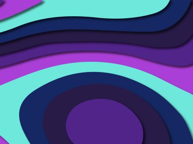 3D soyut kağıt sanat stil, tasarım düzen iş presenta için