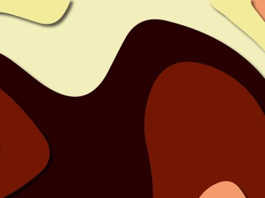 3D soyut kağıt sanat stil, tasarım düzen iş presenta için