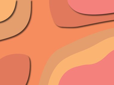 3D soyut kağıt sanat stil, tasarım düzen iş presenta için