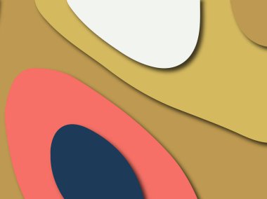 3D soyut kağıt sanat stil, tasarım düzen iş presenta için