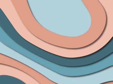 3D soyut kağıt sanat stil, tasarım düzen iş presenta için