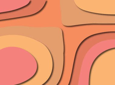 3D soyut kağıt sanat stil, tasarım düzen iş presenta için