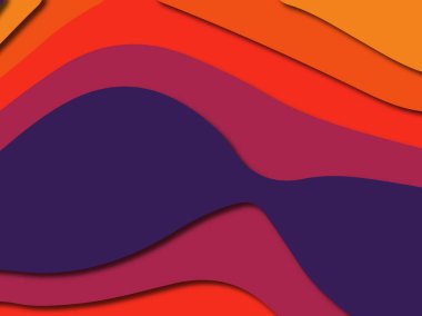 3D soyut kağıt sanat stil, tasarım düzen iş presenta için