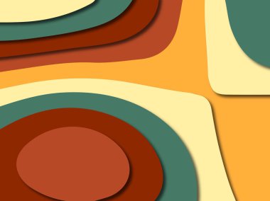 3D soyut kağıt sanat stil, tasarım düzen iş presenta için