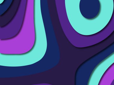 3D soyut kağıt sanat stil, tasarım düzen iş presenta için