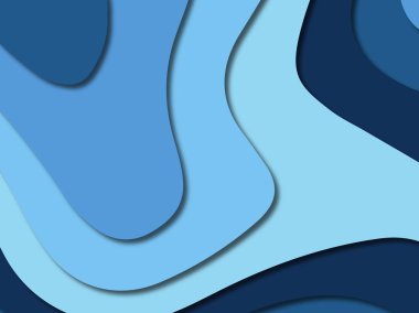 3D soyut kağıt sanat stil, tasarım düzen iş presenta için