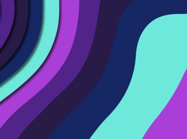 3D soyut kağıt sanat stil, tasarım düzen iş presenta için