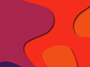 3D soyut kağıt sanat stil, tasarım düzen iş presenta için