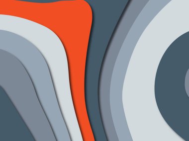 3D soyut kağıt sanat stil, tasarım düzen iş presenta için