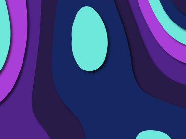 3D soyut kağıt sanat stil, tasarım düzen iş presenta için