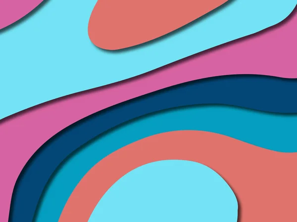 3D-abstracte paper art stijl, design lay-out voor zakelijke presenta — Stockfoto