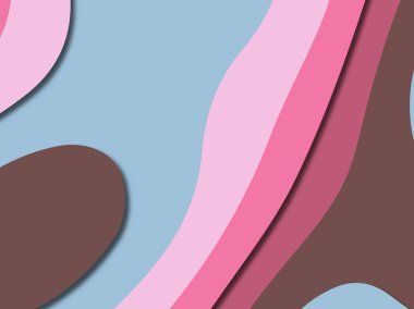 3D soyut kağıt sanat stil, tasarım düzen iş presenta için