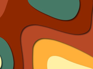 3D soyut kağıt sanat stil, tasarım düzen iş presenta için