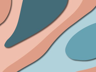 3D soyut kağıt sanat stil, tasarım düzen iş presenta için