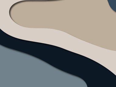 3D soyut kağıt sanat stil, tasarım düzen iş presenta için