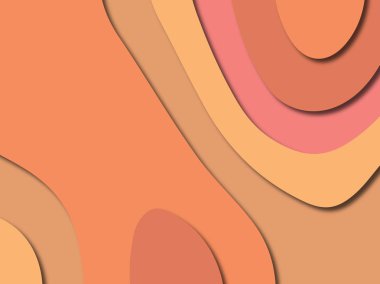 3D soyut kağıt sanat stil, tasarım düzen iş presenta için