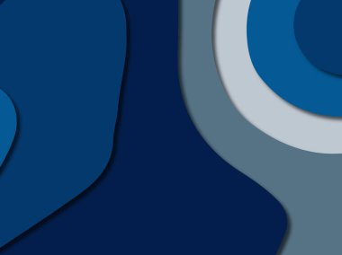 3D soyut kağıt sanat stil, tasarım düzen iş presenta için