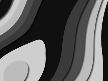 3D soyut kağıt sanat stil, tasarım düzen iş presenta için