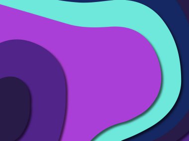 3D soyut kağıt sanat stil, tasarım düzen iş presenta için