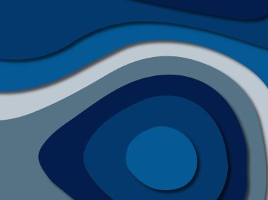 3D soyut kağıt sanat stil, tasarım düzen iş presenta için