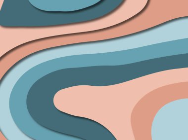 3D soyut kağıt sanat stil, tasarım düzen iş presenta için