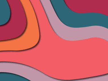 3D soyut kağıt sanat stil, tasarım düzen iş presenta için