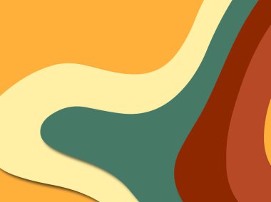 3D soyut kağıt sanat stil, tasarım düzen iş presenta için