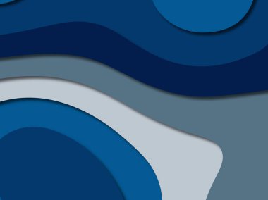 3D soyut kağıt sanat stil, tasarım düzen iş presenta için