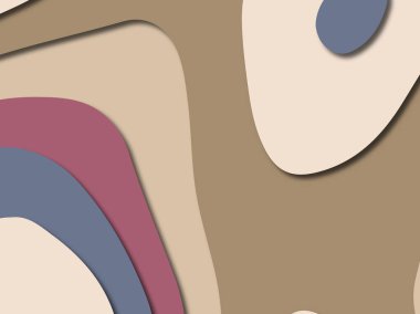 3D soyut kağıt sanat stil, tasarım düzen iş presenta için