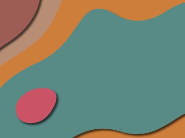 3D soyut kağıt sanat stil, tasarım düzen iş presenta için