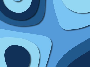 3D soyut kağıt sanat stil, tasarım düzen iş presenta için