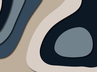 3D soyut kağıt sanat stil, tasarım düzen iş presenta için