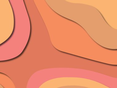 3D soyut kağıt sanat stil, tasarım düzen iş presenta için