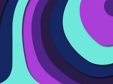 3D soyut kağıt sanat stil, tasarım düzen iş presenta için